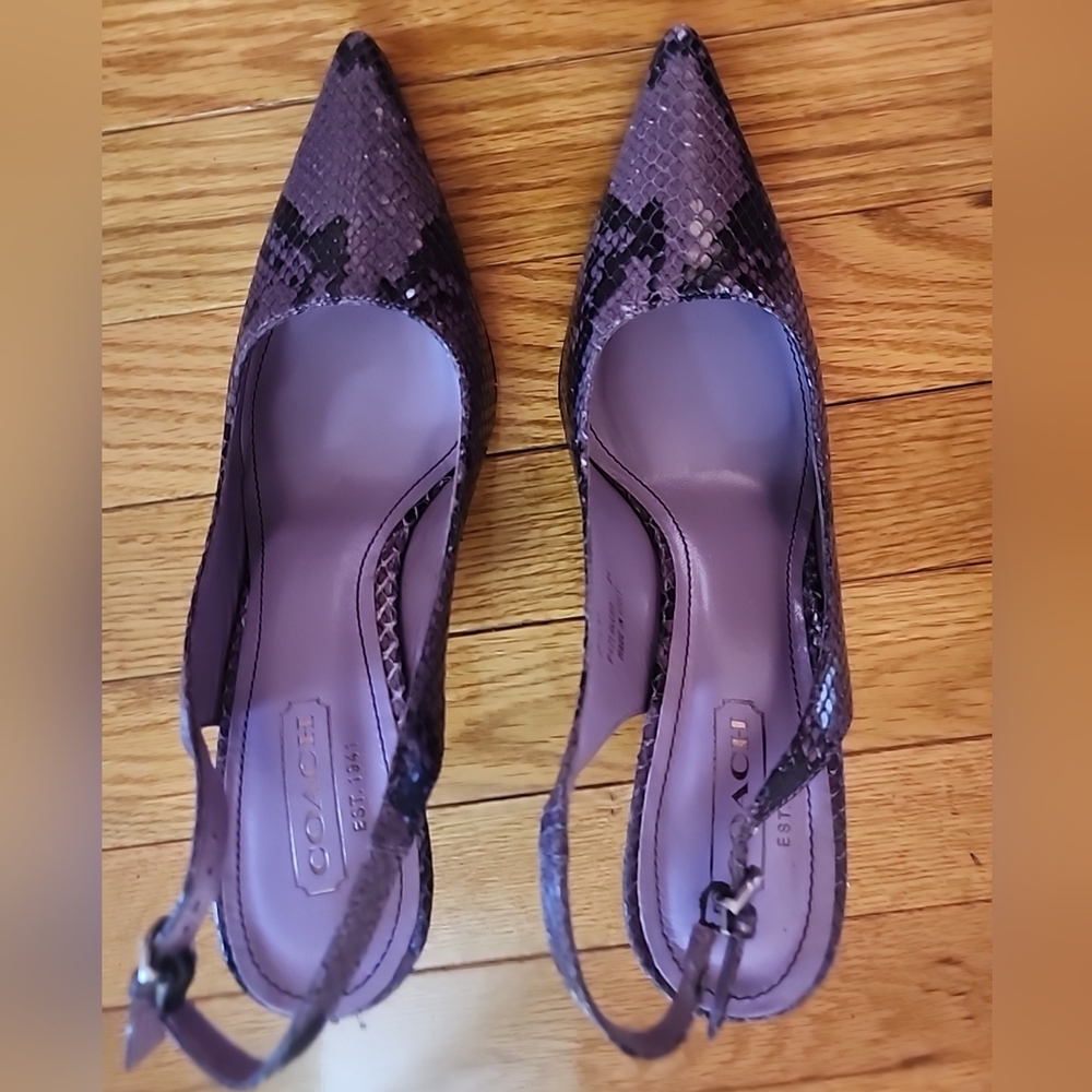 COACH ALENA SLINGBACK HEELS - Picture 2 of 10